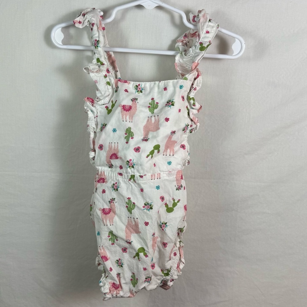 NWOT Charlie Paige White Colorful Infant Romper Girls Size 12M-18M